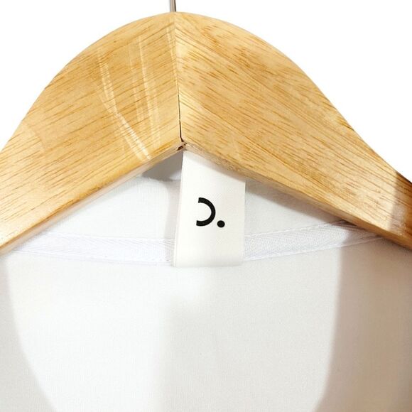 Commense Break Free Scuba Pullover Half Zip Oversize Sweatshirt in White Size XS - Picture 7 of 11